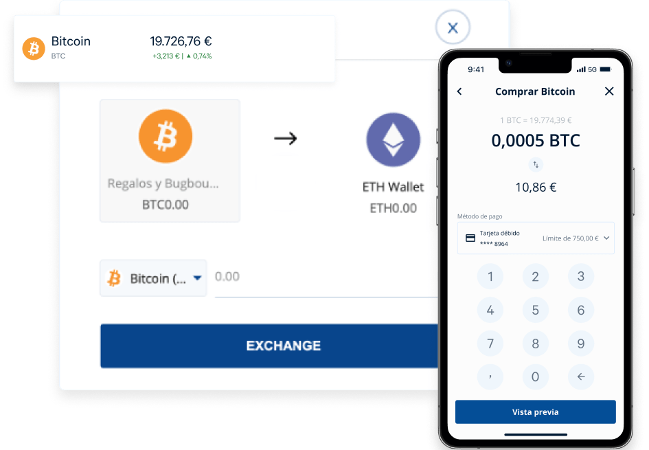 Make purchase/sale transactions on the blockchain from your own backend.