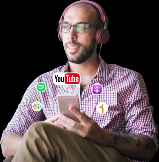 Uporabnik podcastov Bit2Me strokovnjakov