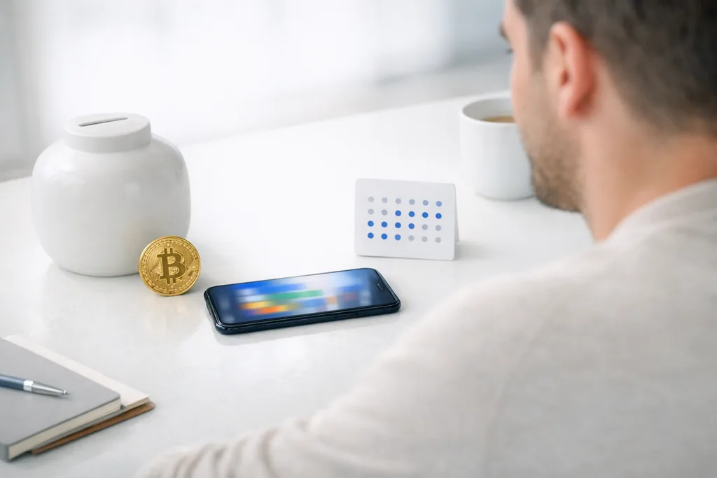 Kuvitus vero-oppaalle Bitcoin-tapahtumat Bit2Me:ssä Bit2Me Taxissa
