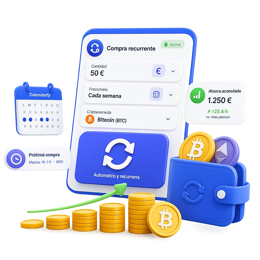 Cykliczne zakupy kryptowalut w Bit2Me